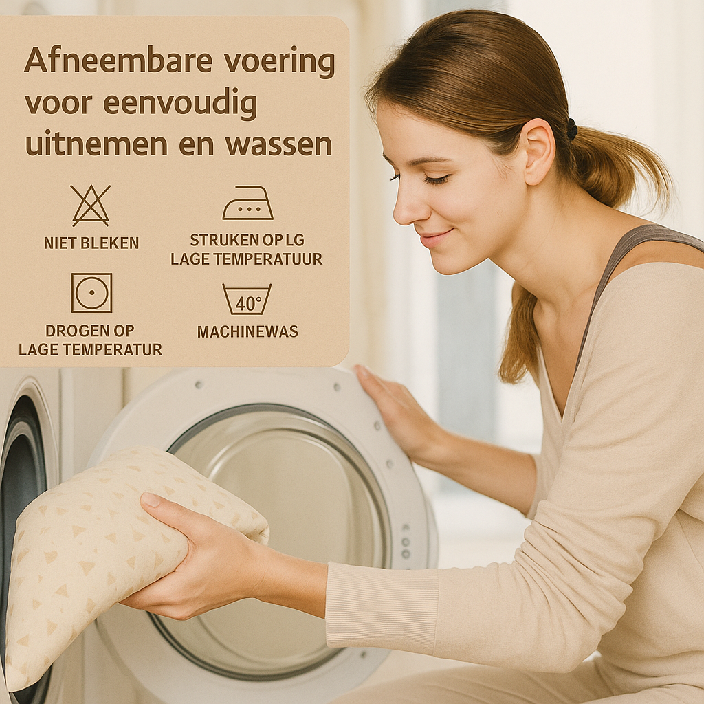 Zwangerschapskussen met nek-, rug- en buiksteun