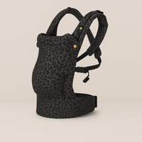 Donkergrijs leopard print