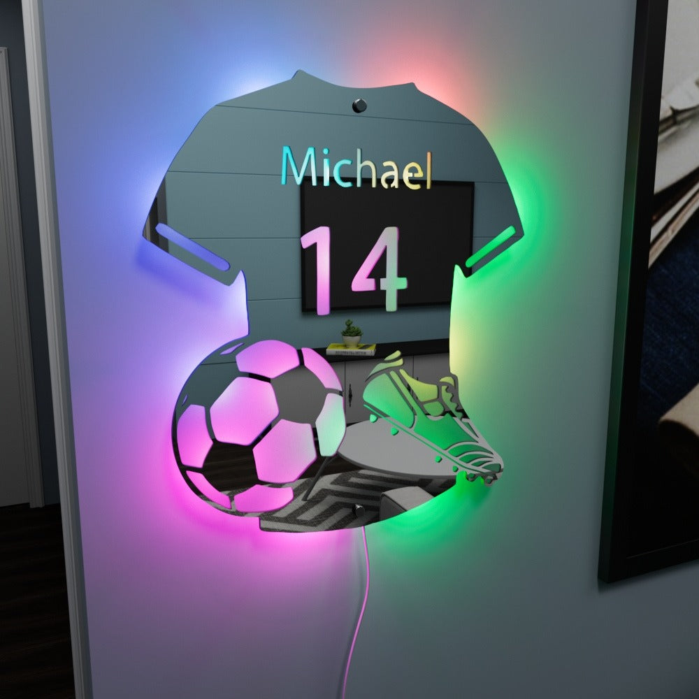 LED Voetbalshirt met Naam
