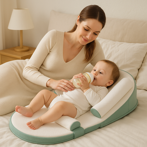 Ergonomisch Baby Lounger – Veilig Anti-Rol Slaapnestje