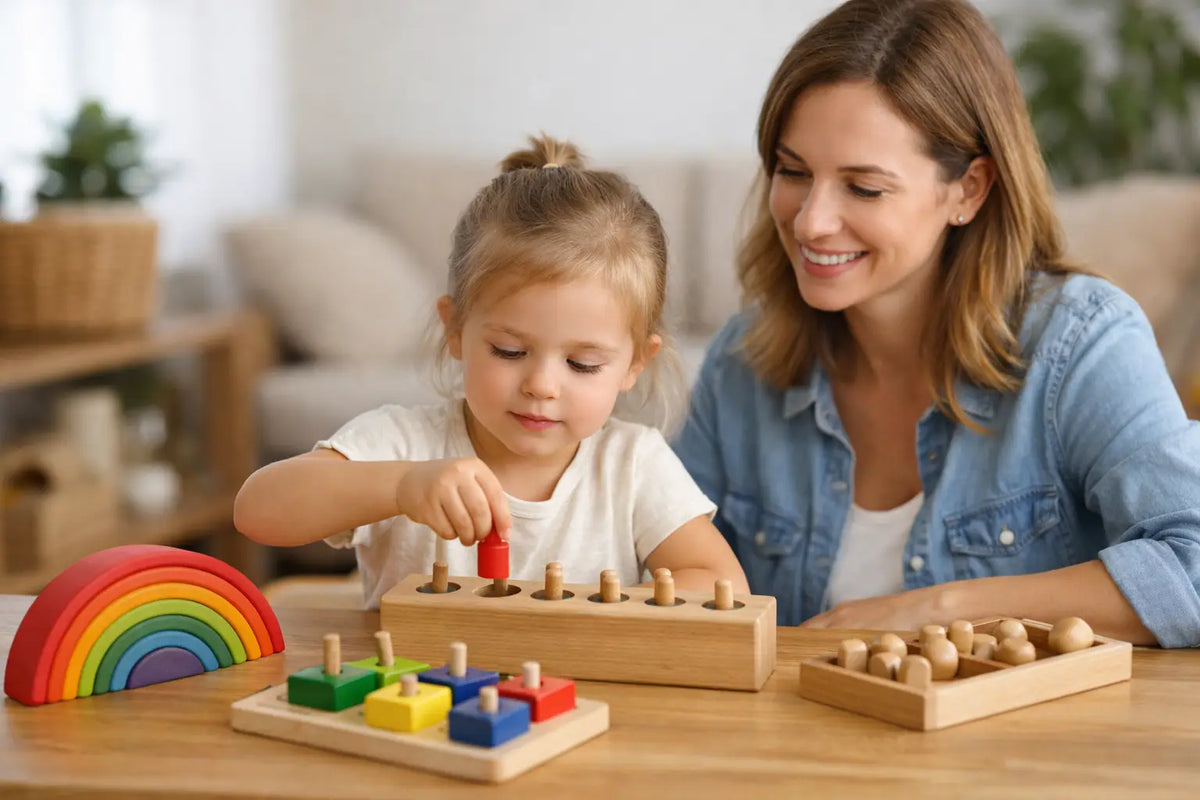 Montessori speelgoed thuis gebruiken met plezier