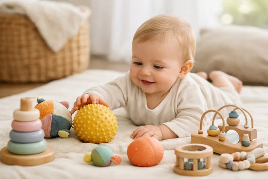 Sensorisch speelgoed voor je baby om te ontdekken