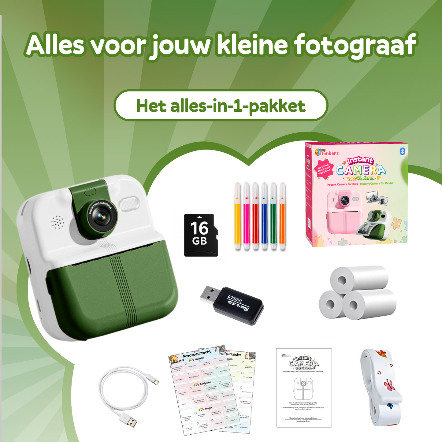 Kindercamera met Fotoprinter