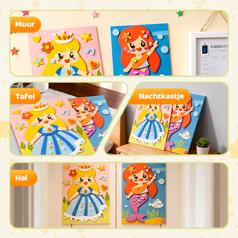 3D EVA Knutselstickers