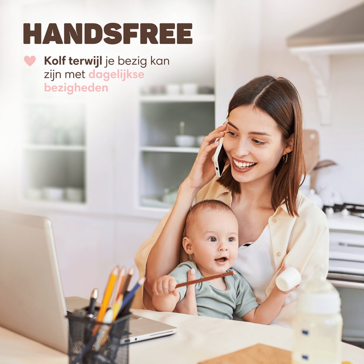 BabyCare - Elektrische Draadloze Borstkolf - met APP bediening
