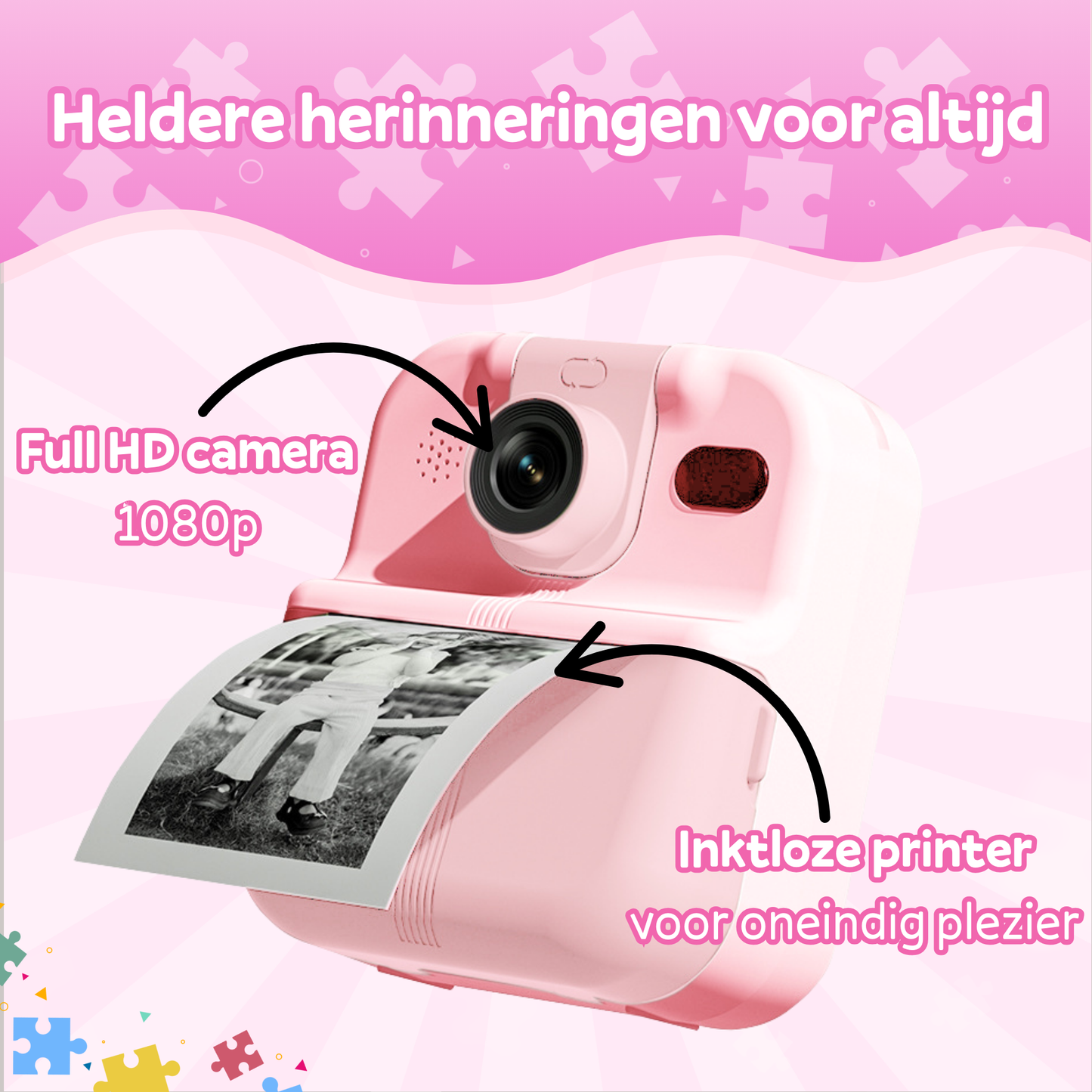 Kindercamera met Fotoprinter
