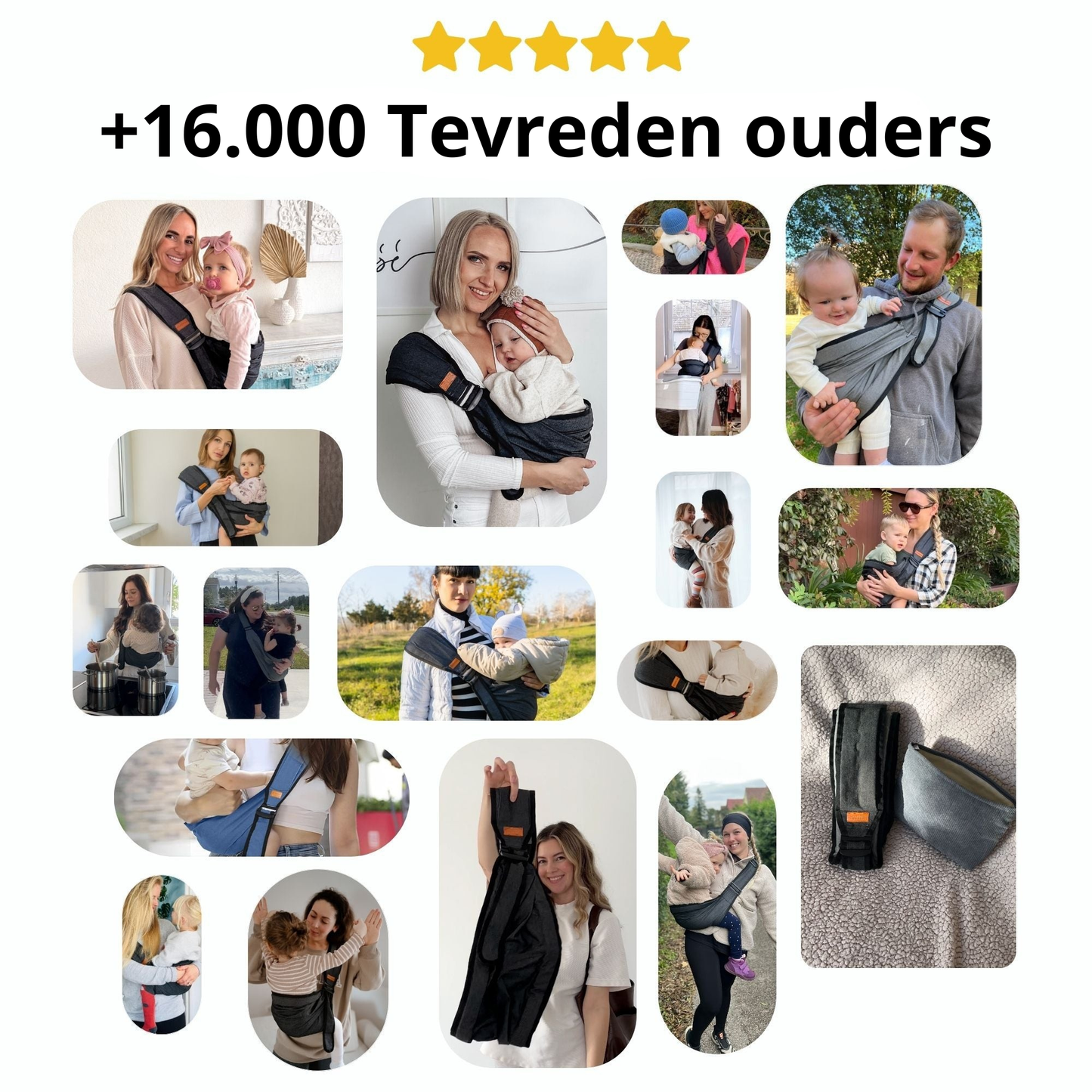 Ergonomische draagzak – met gratis reistas