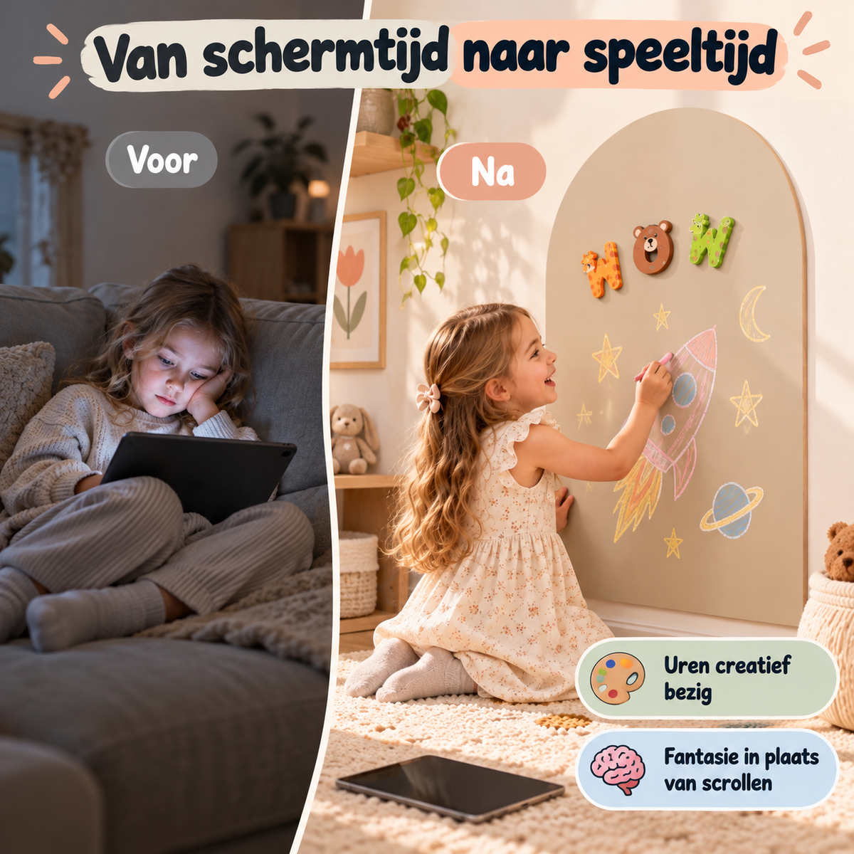 MagneetMuur Magnetisch Krijtbord