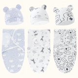 Baby Swaddle & Muts Set – 3-delige Set