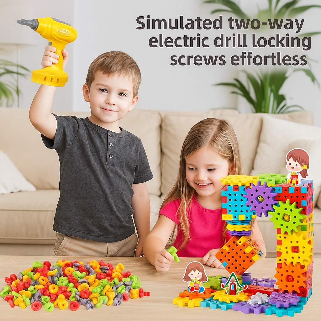 3D tandwiel- en puzzelspelstenen