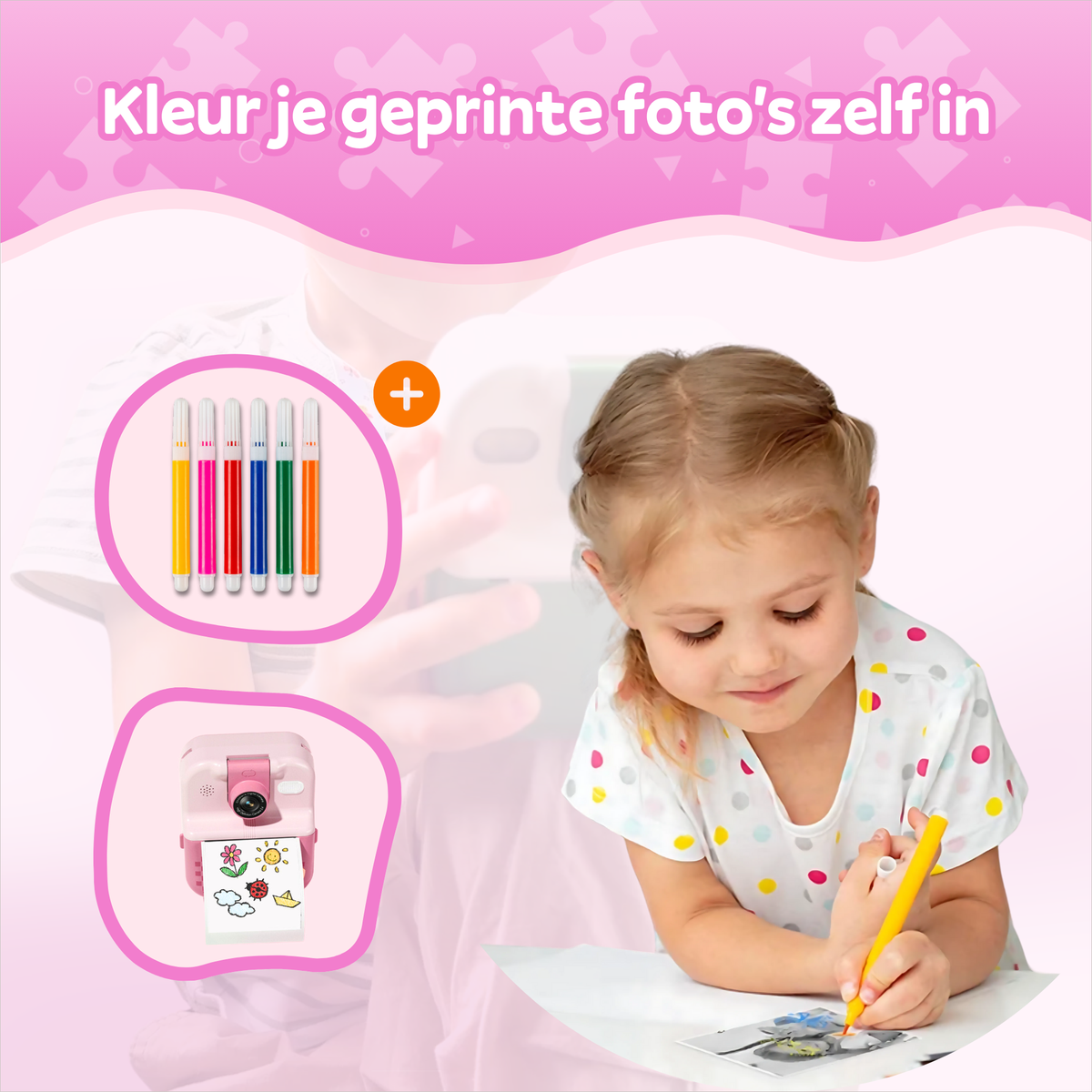 Kindercamera met Fotoprinter