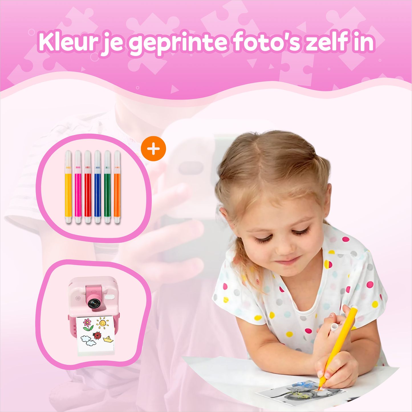 Kindercamera met Fotoprinter