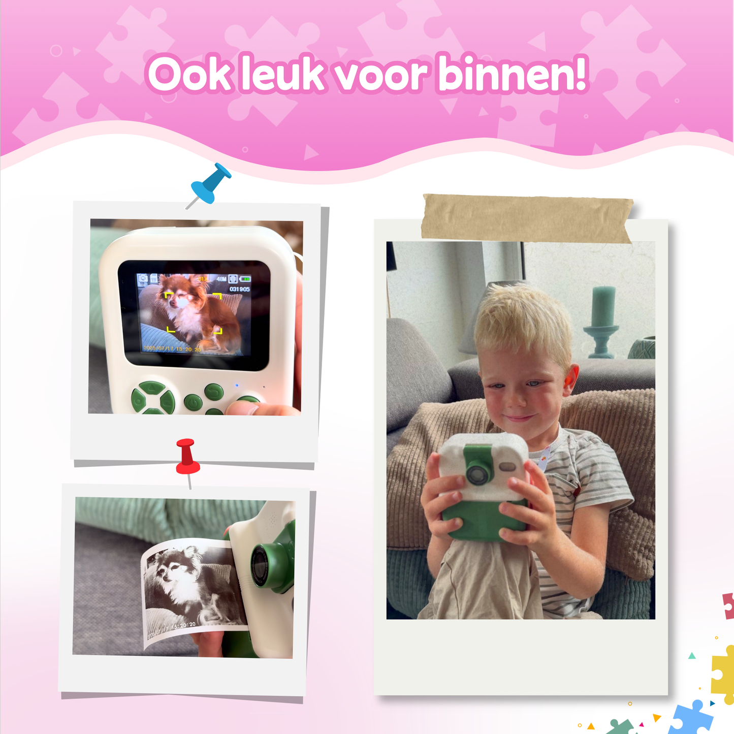 Kindercamera met Fotoprinter