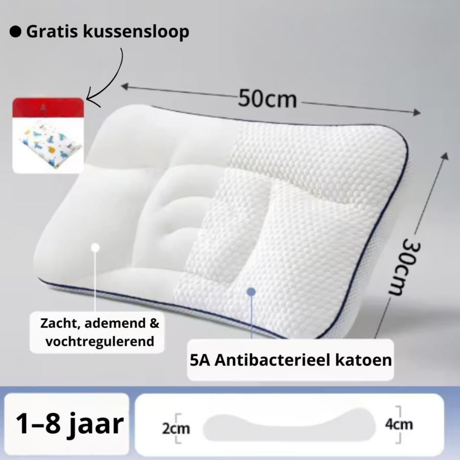 Orthopedisch Kussen – Kind & Volwassene | 5A Antibacterieel Katoen