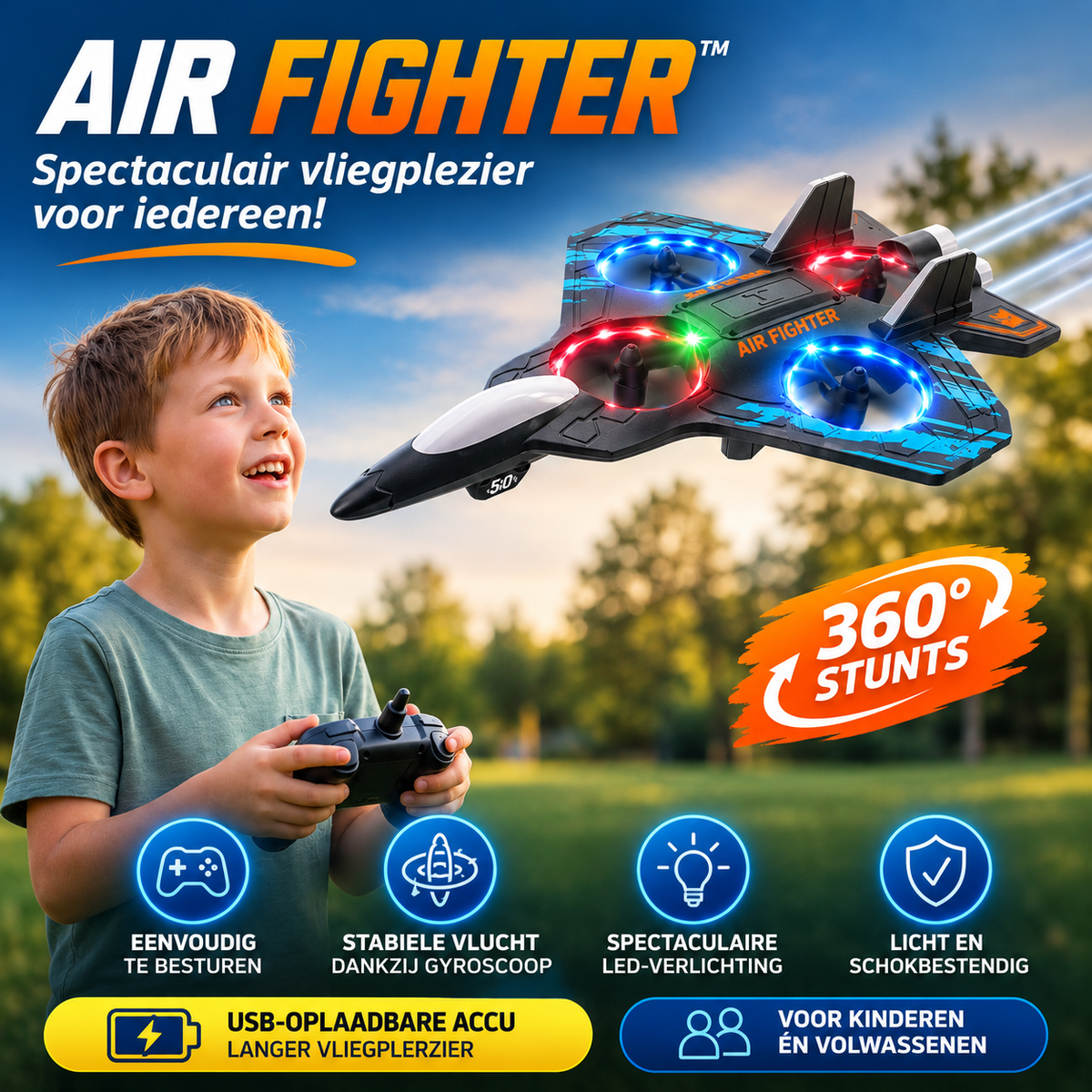 RC Vliegtuig voor Kinderen | Air Fighter