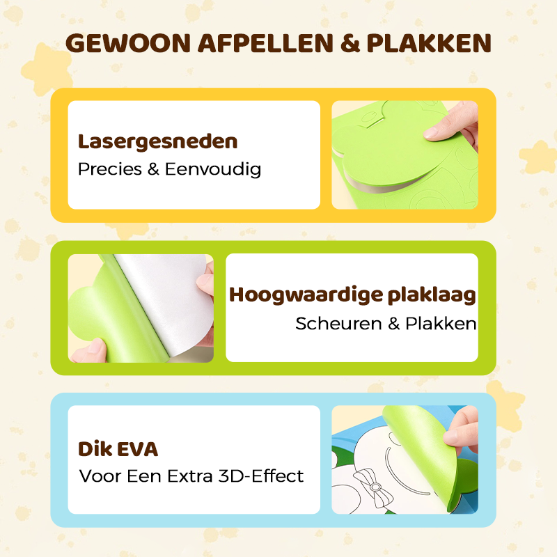 3D EVA Knutselstickers