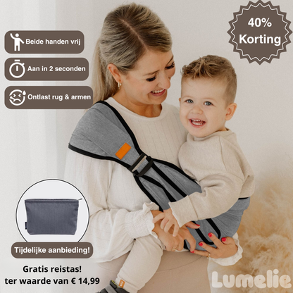 Ergonomische draagzak – met gratis reistas