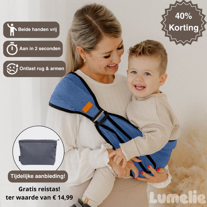 Ergonomische draagzak – met gratis reistas