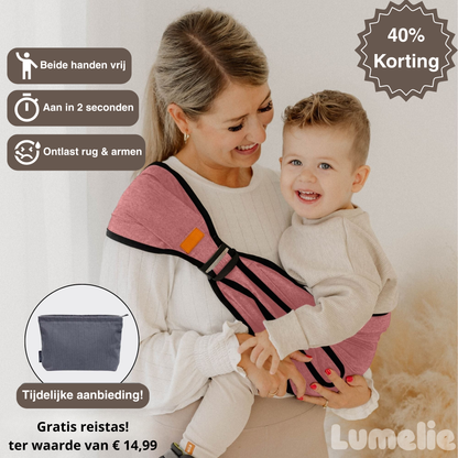 Ergonomische draagzak – met gratis reistas