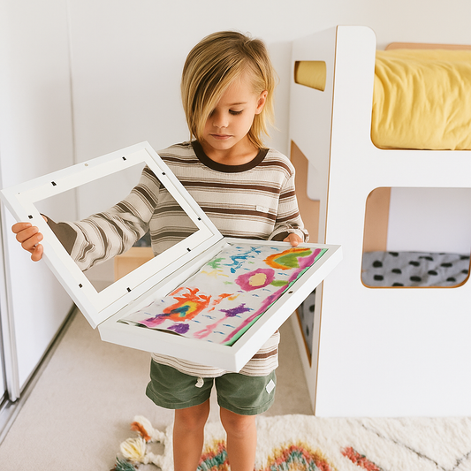 Toddlers Frame – Lijst voor Kindertekeningen met opbergruimte