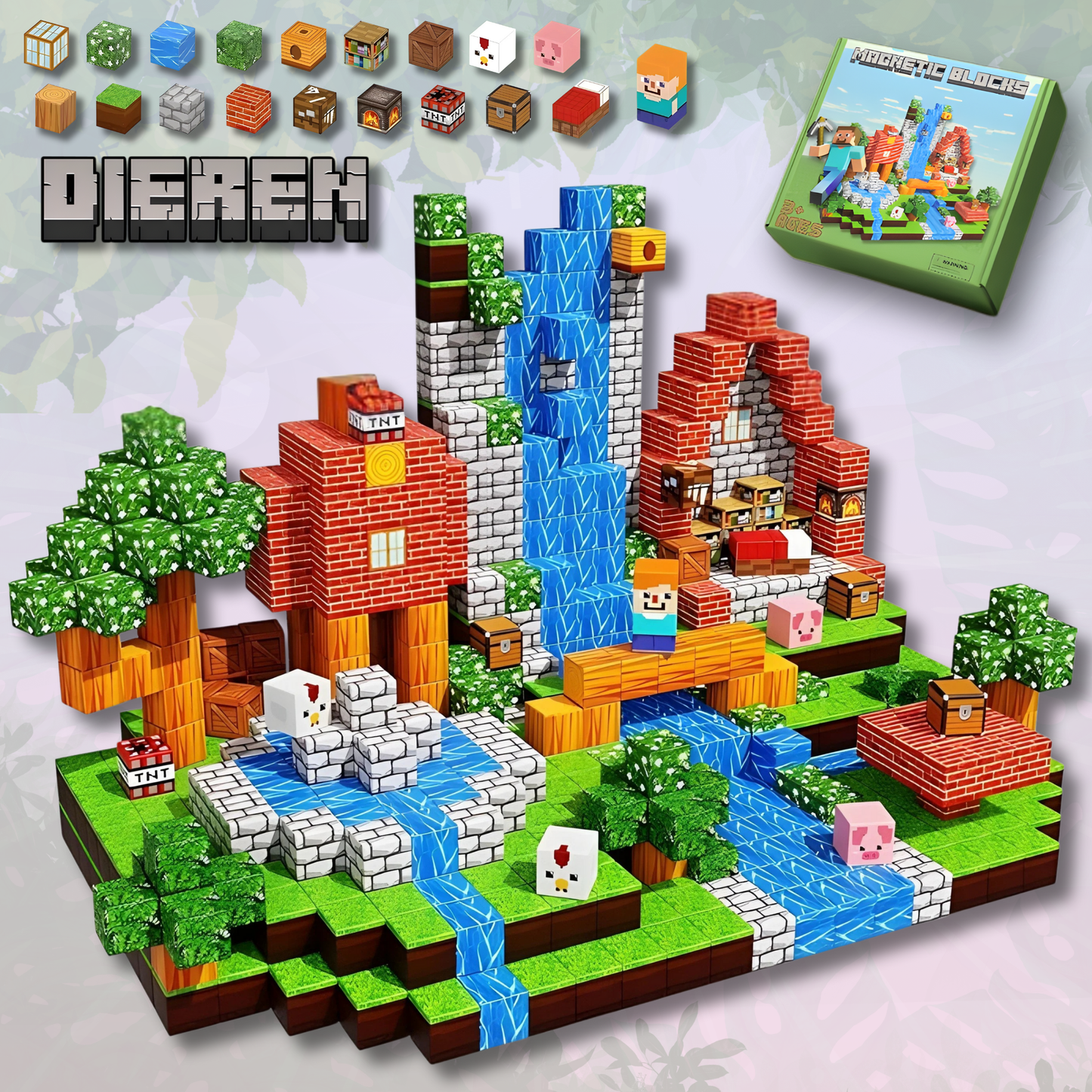 Minecraft Magnetische Bouw Blokken