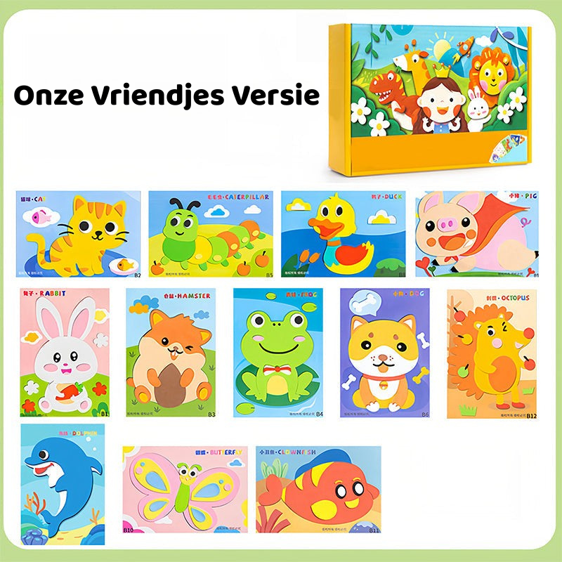 3D EVA Knutselstickers