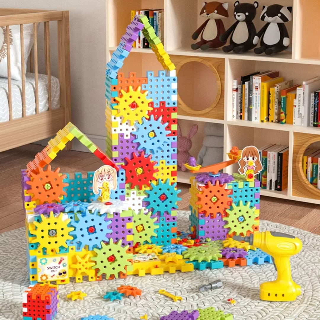 3D tandwiel- en puzzelspelstenen
