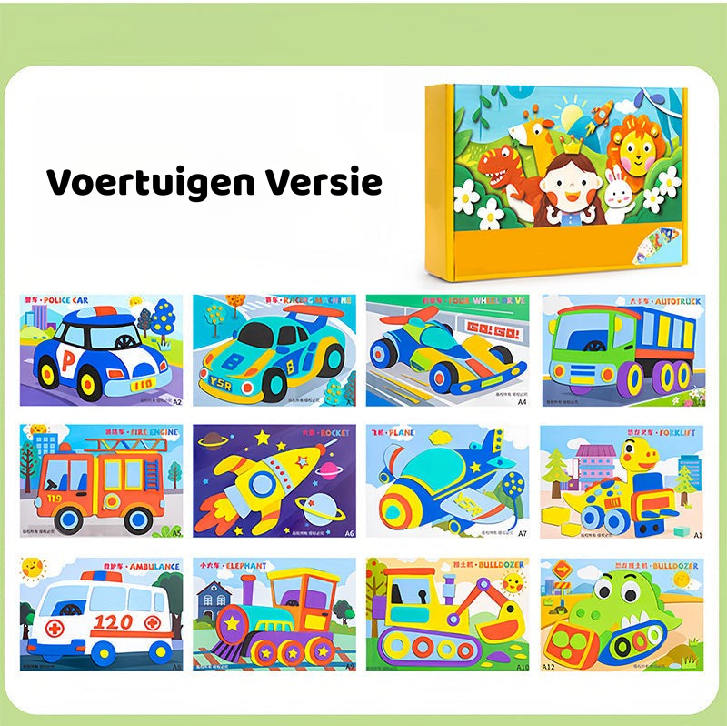 3D EVA Knutselstickers