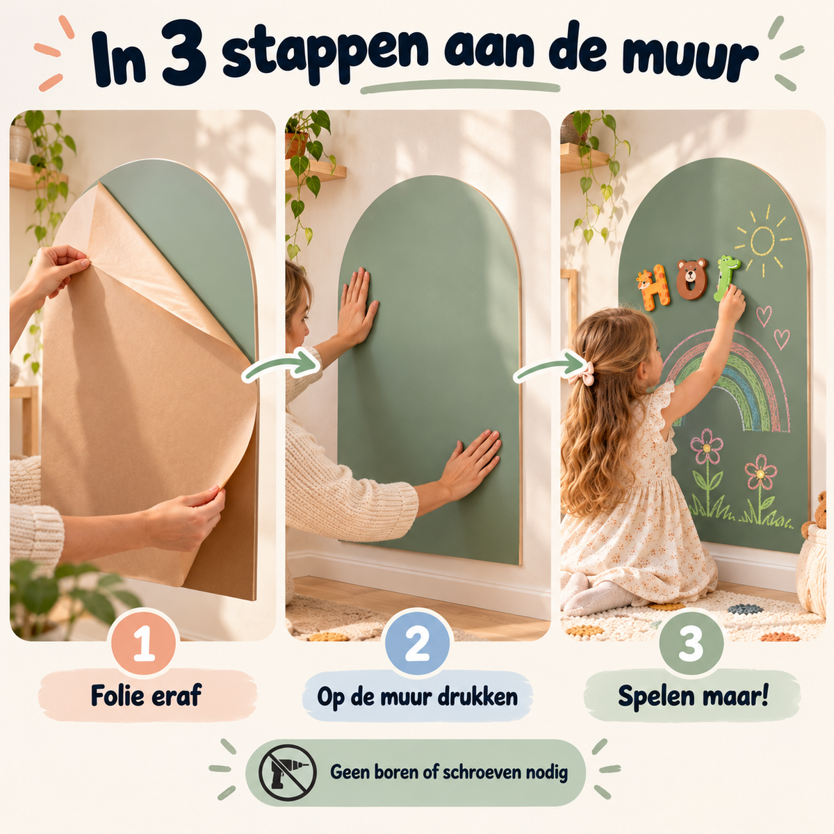 MagneetMuur Magnetisch Krijtbord