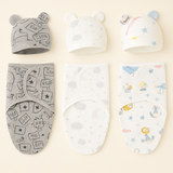 Baby Swaddle & Muts Set – 3-delige Set
