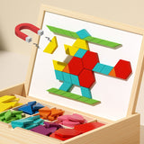 Magnetische patroonblokkenpuzzel