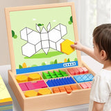 Magnetische patroonblokkenpuzzel