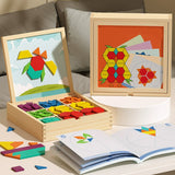 Magnetische patroonblokkenpuzzel