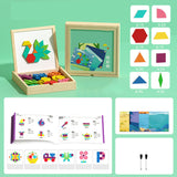 Magnetische patroonblokkenpuzzel