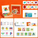 Magnetische patroonblokkenpuzzel