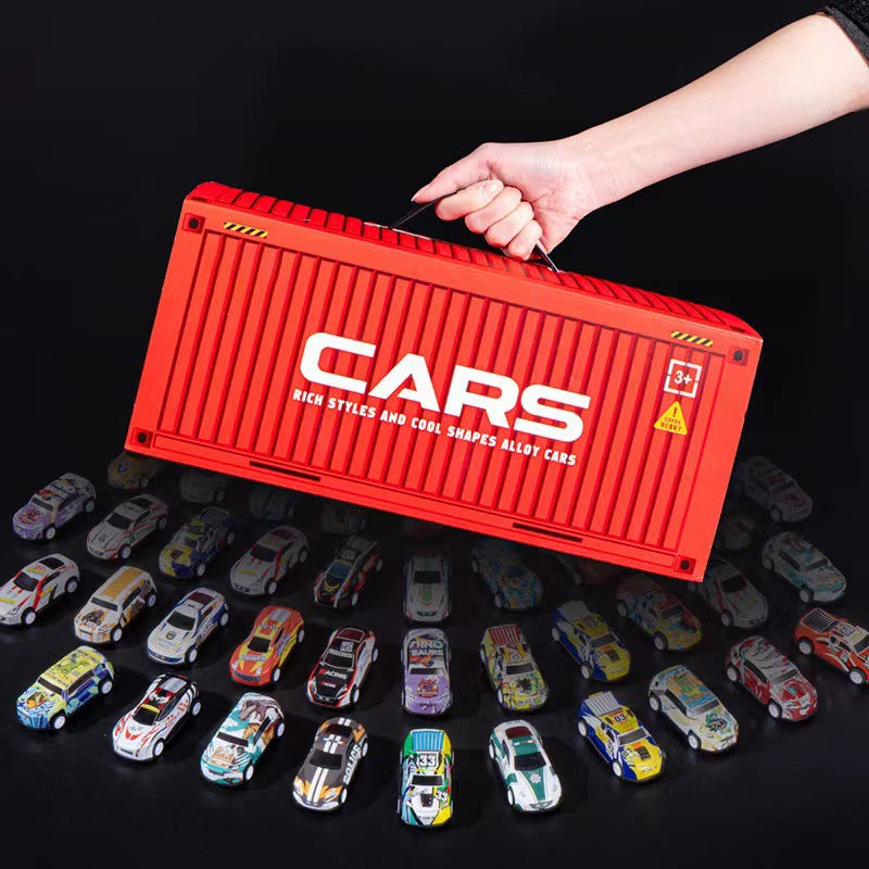 Speelgoed Garage met 48 Mini Auto's