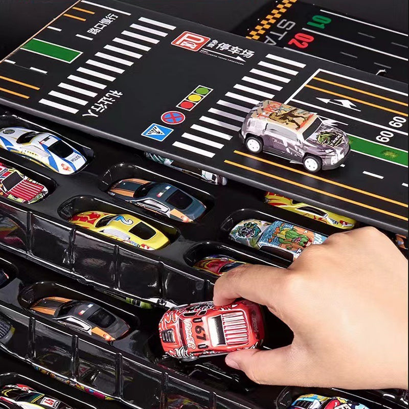 Speelgoed Garage met 48 Mini Auto's