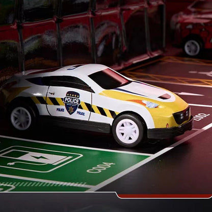 48 Mini Auto's met Ingebouwde Garage Set