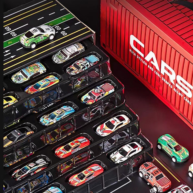 Speelgoed Garage met 48 Mini Auto's