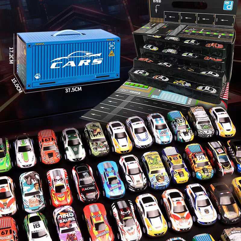 Speelgoed Garage met 48 Mini Auto's